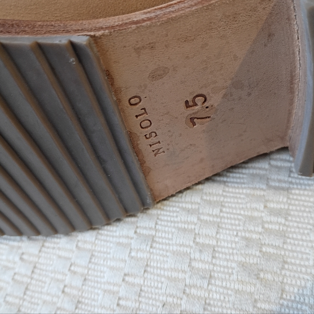 NWT.Nisolo Anthropology Tan Leather Ankle Boots - Picture 7 of 9